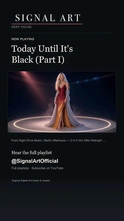 Today Until It's Black (Part I)